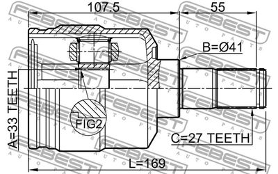 ШРУС FEBEST 1211TUC27LH
