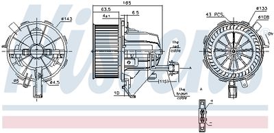 Мотор отопителя NISSENS 87215