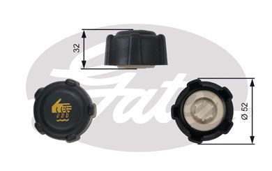 Крышка бачка расширительного GATES RC223