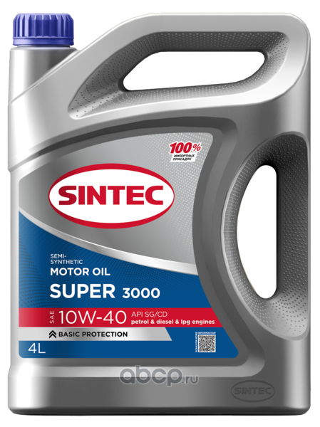 Масло моторное полусинтетическое SINTEC 600240