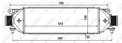Радиатор интеркулера NRF 30752