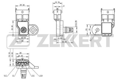 Датчик давления воздуха Zekkert SE1041