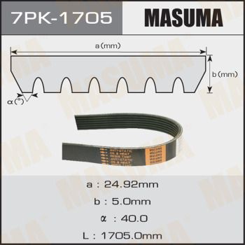 Ремень ручейковый Masuma 7PK1705