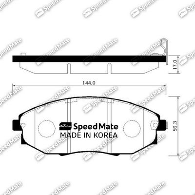 Колодки SPEEDMATE SMBPG016