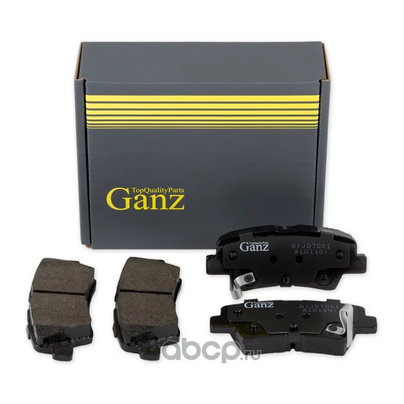 Колодки тормозные задние GANZ GIJ07001