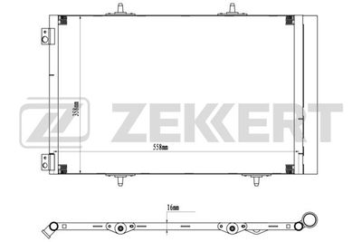 Радиатор кондиционера Zekkert MK3180