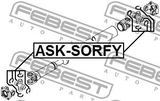 Крестовина карданного вала FEBEST ASKSORFY