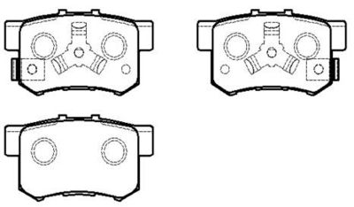 Колодки тормозные дисковые задние HSB HP5209
