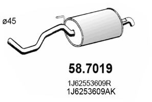 Глушитель задняя часть ASSO 587019