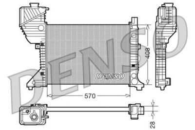 Радиатор DENSO DRM17016