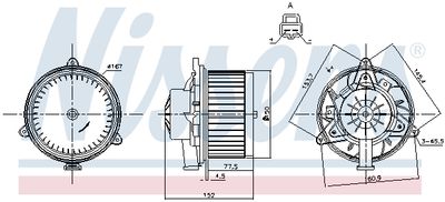 Мотор отопителя NISSENS 87248