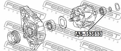 Подшипник шариковый FEBEST AS153513