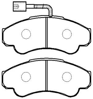 Колодки тормозные дисковые HSB HP9592