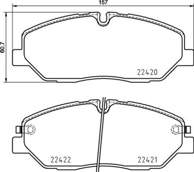 Колодки тормозные дисковые передние BREMBO P30090