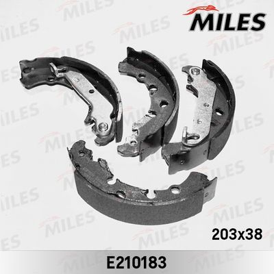 Колодки тормозные барабанные Miles E210183