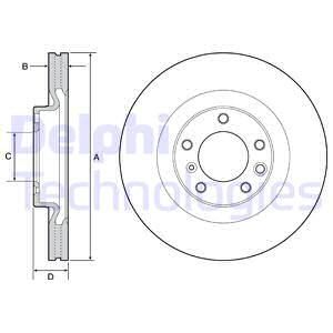 Диск тормозной DELPHI BG9119C