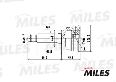 ШРУС наружный Miles GA20425