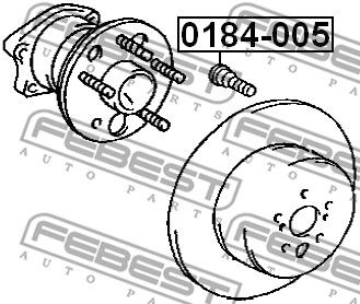 Шпилька колесная FEBEST 0184005