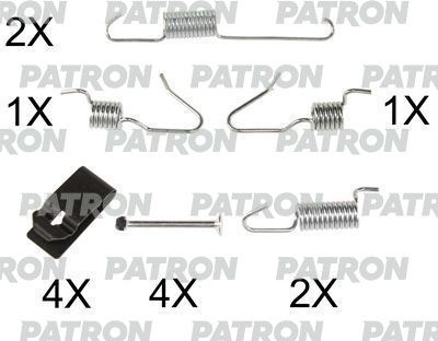 Комплект монтажный барабанных тормозных колодок PATRON PSRK0107