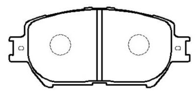 Колодки тормозные дисковые передние HSB HP5053