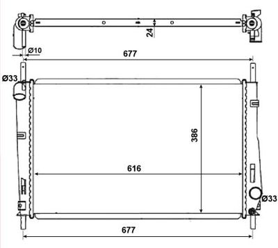 Радиатор системы охлаждения NRF 58272