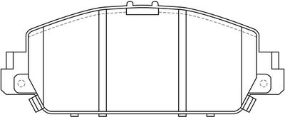 Колодки тормозные передние TOKICO RN781M