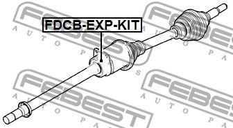 Подшипник привода FEBEST FDCBEXPKIT