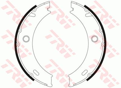 Колодки тормозные барабанные TRW GS8466
