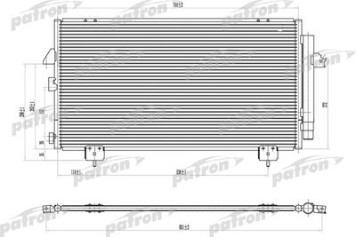 Радиатор кондиционера PATRON PRS1163