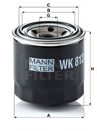 Фильтр топливный MANN-FILTER WK812