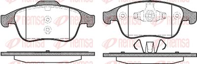 Колодки тормозные передние REMSA 138900