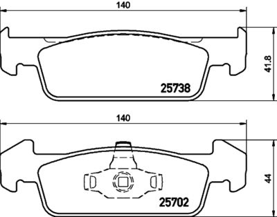 Колодки тормозные дисковые передние Mintex MDB3375
