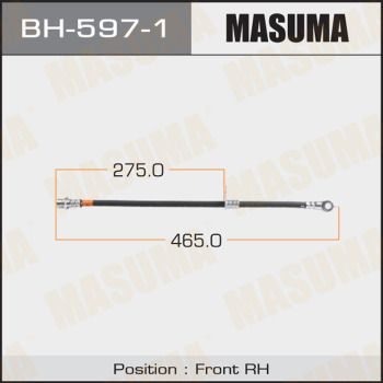 Шланг тормозной передний правый Masuma BH5971
