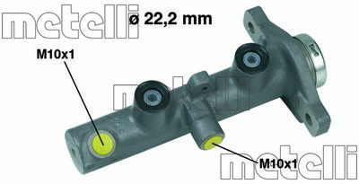 Цилиндр тормозной главный METELLI 050430