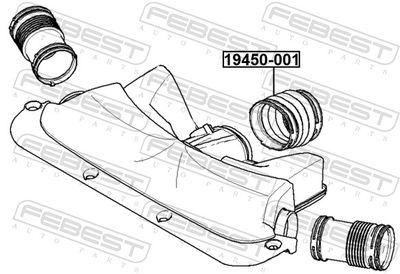 Патрубок воздушного фильтра FEBEST 19450001