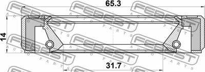 Сальник полуоси FEBEST 95GBS33650914R
