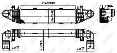 Радиатор интеркулера NRF 30314