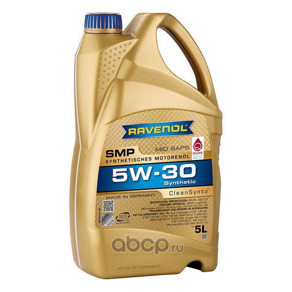 Масло моторное синтетическое RAVENOL 1111126005