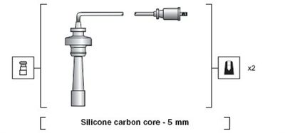 Комплект проводов высоковольтных MAGNETI MARELLI MSK1191