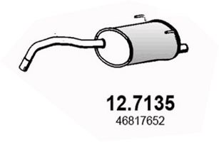 Глушитель задняя часть ASSO 127135