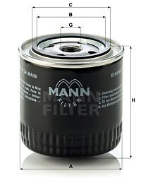 Фильтр масляный MANN-FILTER W92017