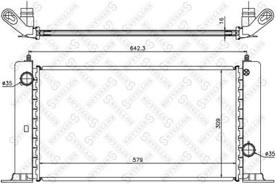 Радиатор системы охлаждения STELLOX 1025411SX