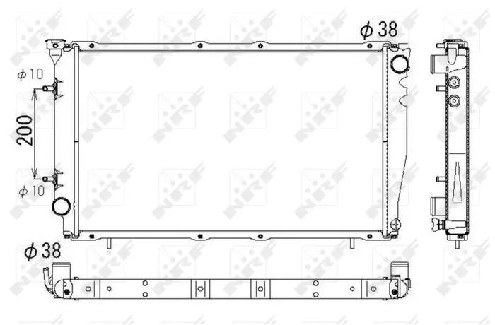 Радиатор системы охлаждения NRF 53326