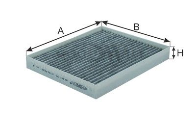 Фильтр салона угольный BIG FILTER GB98052C