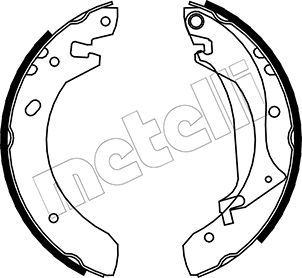 Колодки тормозные барабанные METELLI 530368