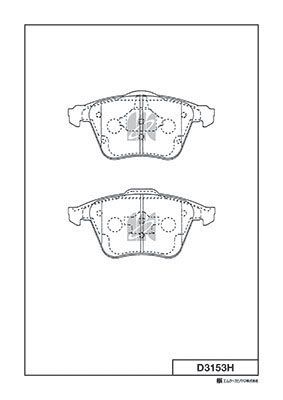 Колодки тормозные дисковые MK KASHIYAMA D3153H