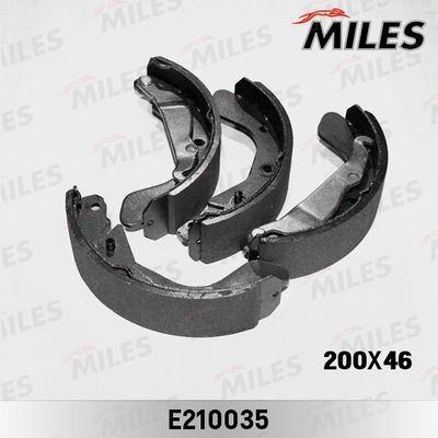 Колодки тормозные барабанные Miles E210035