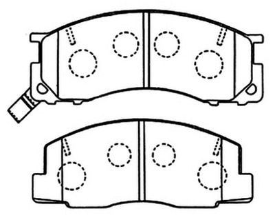 Колодки тормозные дисковые передние AKYOTO AKD1273
