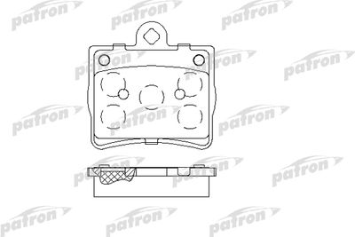 Колодки тормозные дисковые задние PATRON PBP1310