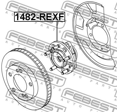 Ступица передняя FEBEST 1482REXF
